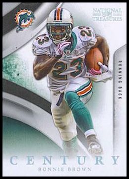 2009 Playoff National Treasures 53 Ronnie Brown